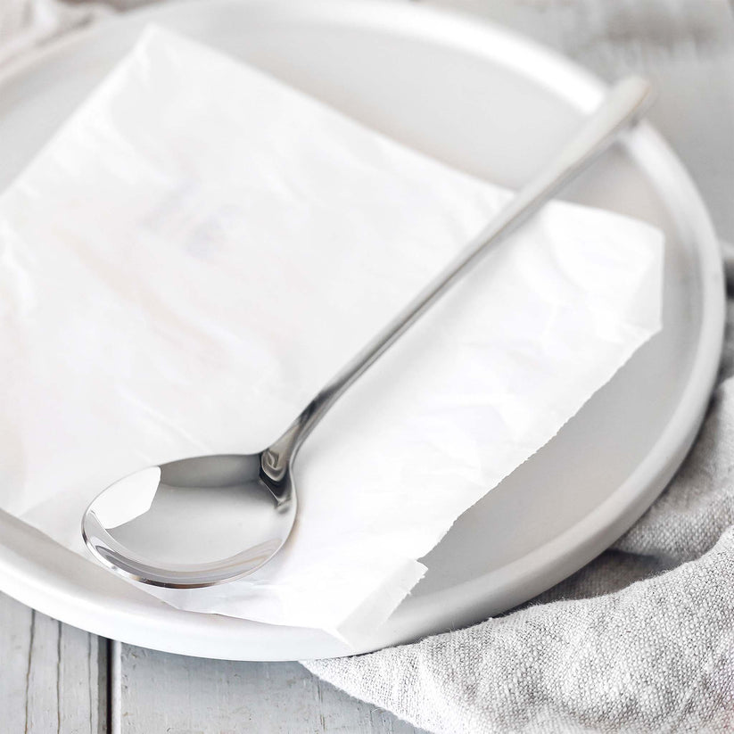 Smoothie Löffel Silber